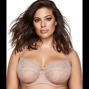 ASHLEY GRAHAM Nude Lace Fatal Attraction  Bra 34G